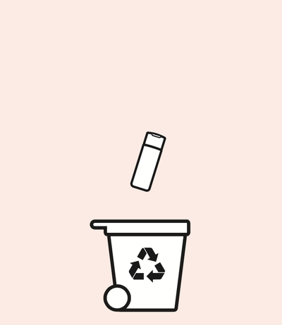 RECYCLE CONTAINER + LID TOGETHER